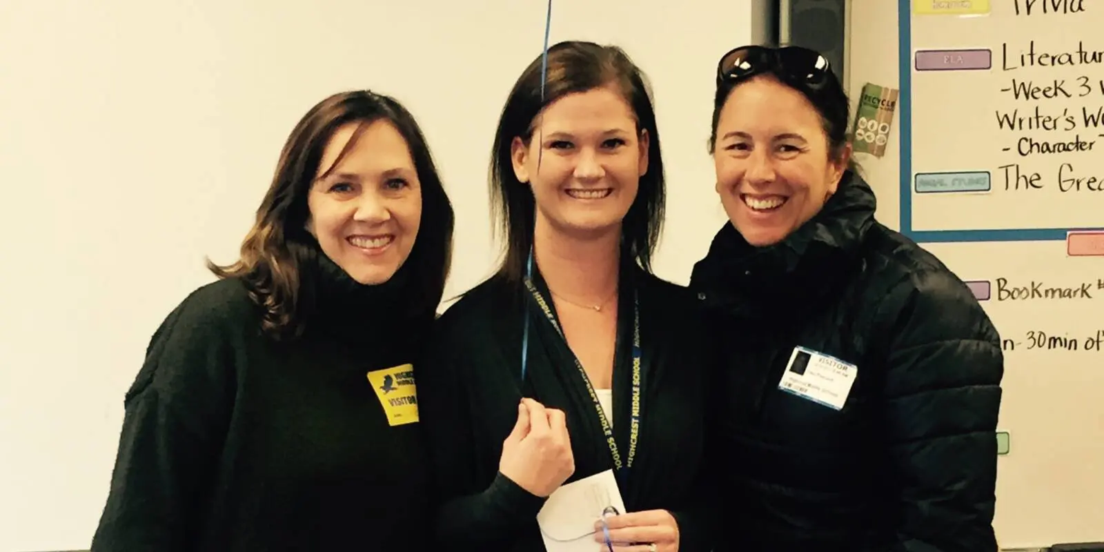 Trustees Margie Karabas and Tracy Peacock award Meghan Espinoza her Gripp Grant