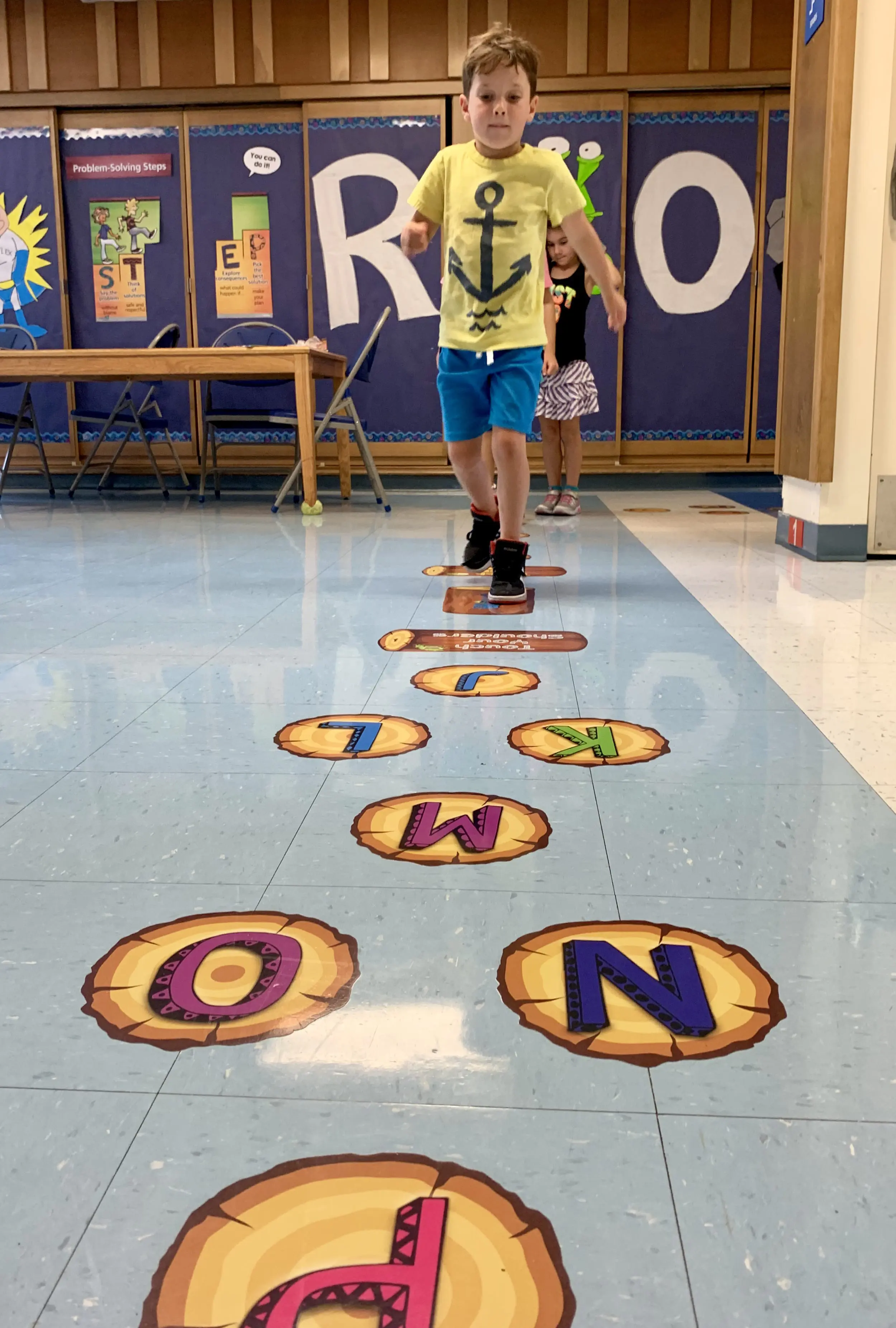 Child runs down Sensory Path